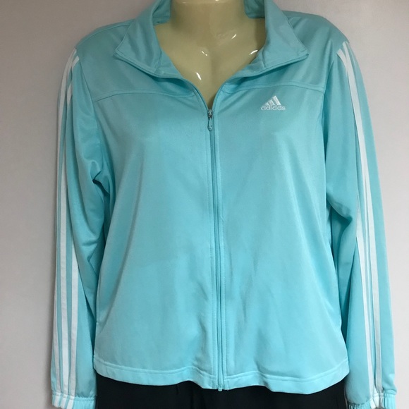 blue adidas jacket womens